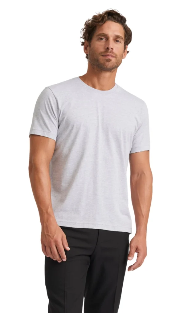 Grey Round Neck T-Shirt for Men